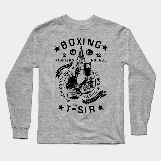 Boxing Long Sleeve T-Shirt by OscarPostigo